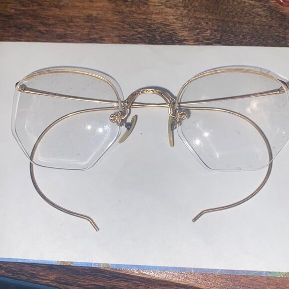 Antique/Vintage 12gf Half Rims Frames Glasses Spectacles 1920s main image 9